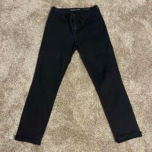 Black Calvin Klein jeans, size 8 x 32.